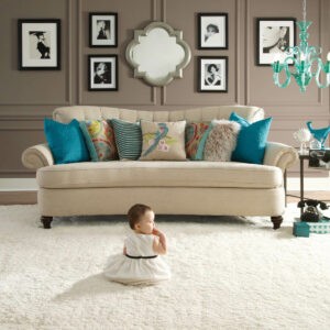 Cute baby sitting on carpet floor |   CarpetsPlus COLORTILE & Wholesale Flooring 